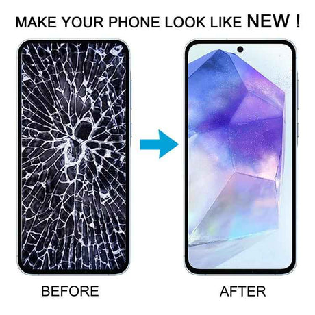 For Samsung Galaxy A55 SM-A556B Original LCD Screen Digitizer Full Assembly with Frame, For Samsung Galaxy A55(Original)