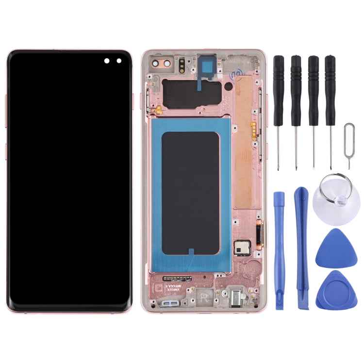 LCD Screen and Digitizer Full Assembly with Frame for Samsung Galaxy S10+, For Samsung Galaxy S10+