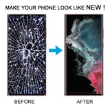 For Samsung Galaxy S22 Ultra 5G SM-S908U US Edition OLED LCD Screen Digitizer Full Assembly with Frame