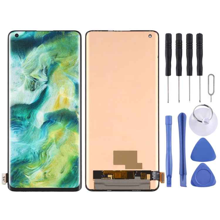 Original AMOLED Material LCD Screen and Digitizer Full Assembly for OPPO Find X2 / Find X2 Pro, For OPPO Find X2 (AMOLED)
