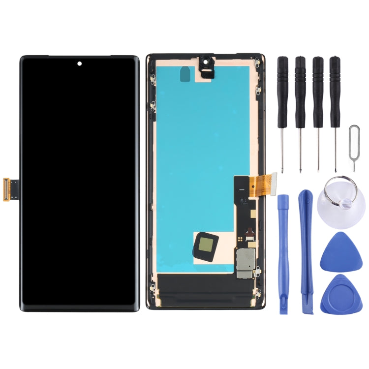 Pantalla LCD y digitalizador de material AMOLED, ensamblaje completo con marco para Google Pixel 6 Pro