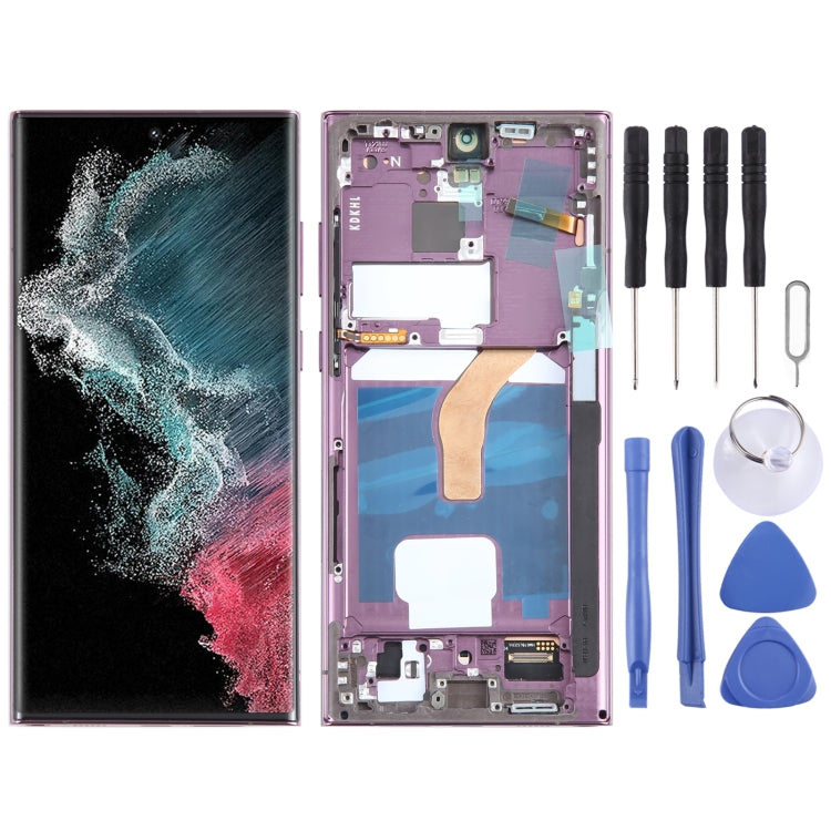 OLED LCD Screen For Samsung Galaxy S22 Ultra 5G SM-S908B Digitizer Full Assembly with Frame, For Samsung Galaxy S22 Ultra 5G(EU Edition), For Samsung Galaxy S22 Ultra 5G(6.78 inch OLED )