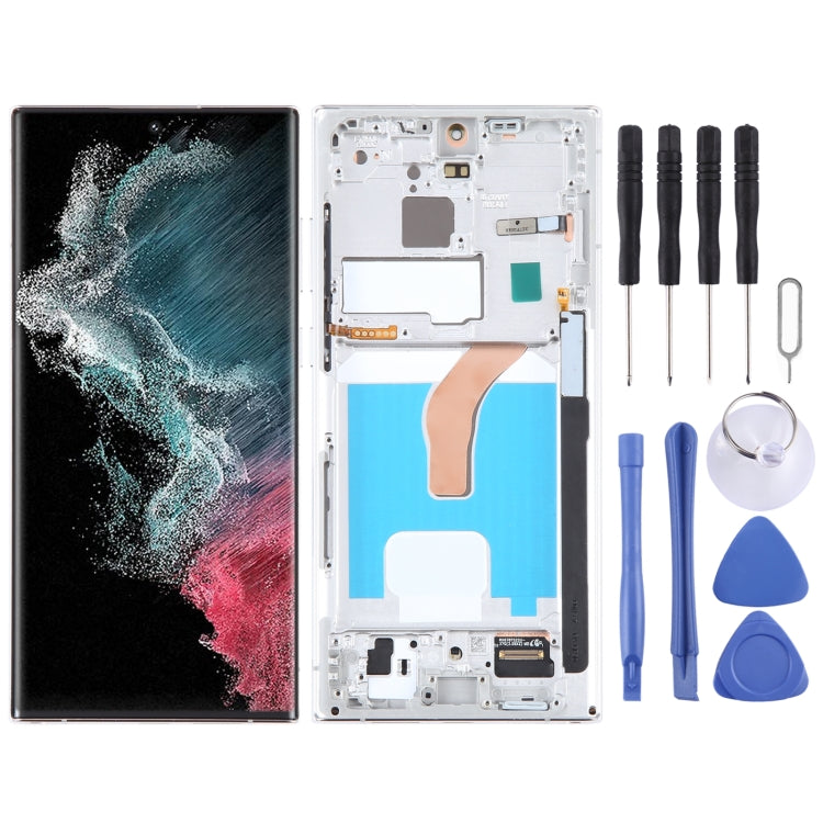 OLED LCD Screen For Samsung Galaxy S22 Ultra 5G SM-S908B Digitizer Full Assembly with Frame, For Samsung Galaxy S22 Ultra 5G(EU Edition), For Samsung Galaxy S22 Ultra 5G(6.78 inch OLED )