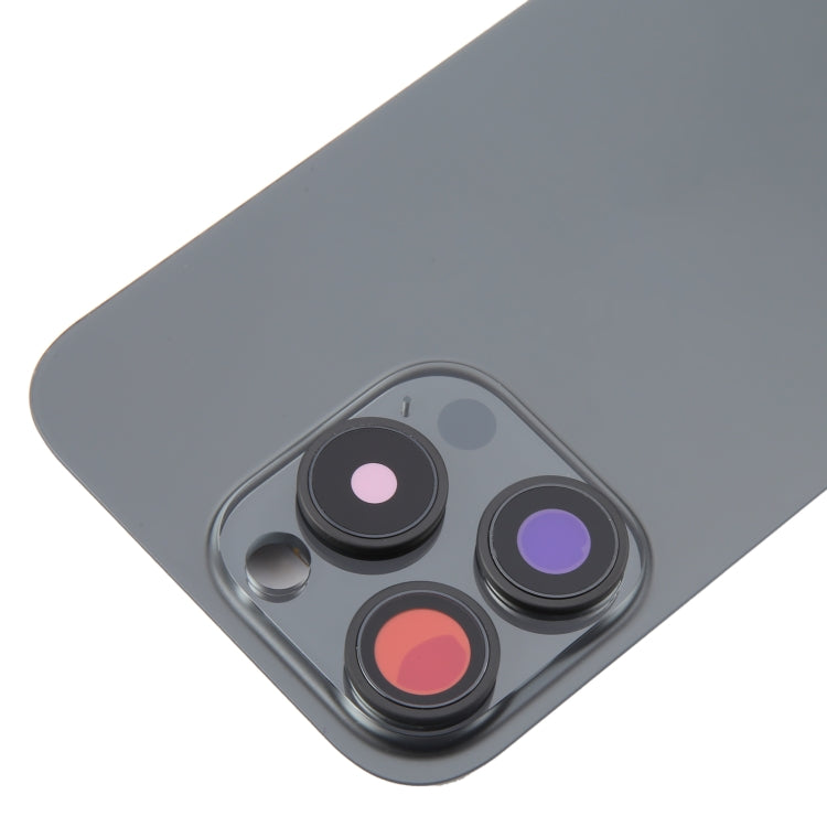 Tapa trasera de batería para iPhone 16 Pro con cristal original y cubierta de lente de cámara