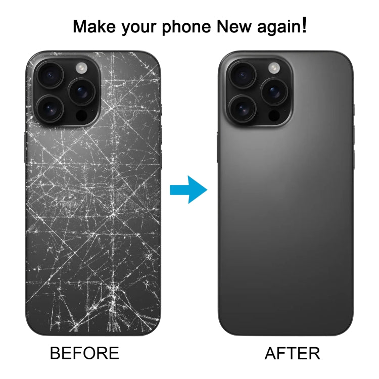 Tapa trasera de batería para iPhone 16 Pro con cristal original y cubierta de lente de cámara