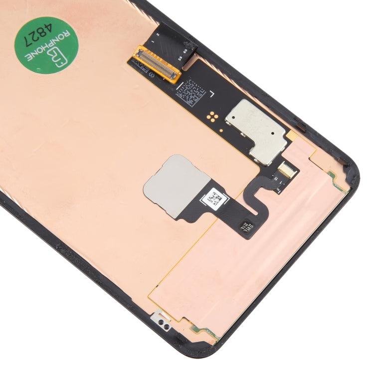 Pantalla LCD AMOLED original para Google Pixel 8 Pro GC3VE G1MNW, digitalizador, ensamblaje completo con marco y sensor de huellas dactilares, cable flexible. Para Google Pixel 8 Pro (original con cable de huellas dactilares).
