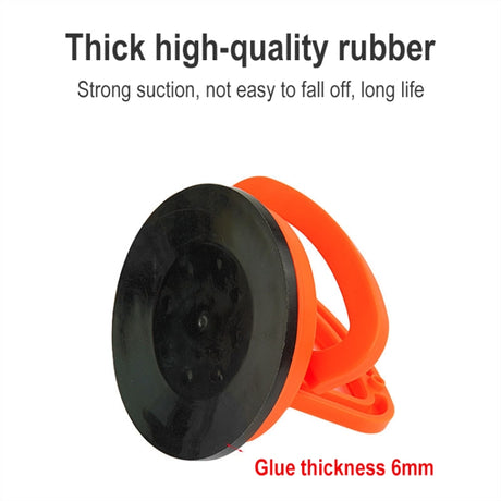 Large Car Dent Repair Puller Suction Cup Bodywork Panel Sucker, Large, Black, Large Orange - LYDARZ