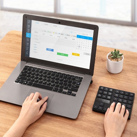 2.4G USB Wireless Numeric Keypad 35 Keys Charging Digital Keyboard Notebook Laptop Mini Numpad - LYDARZ
