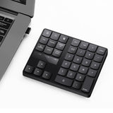 2.4G USB Wireless Numeric Keypad 35 Keys Charging Digital Keyboard Notebook Laptop Mini Numpad - LYDARZ