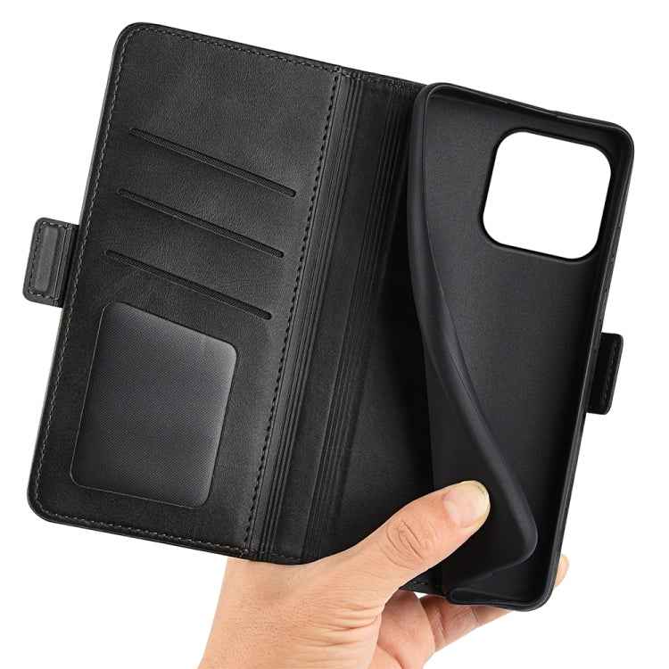 Dual-side Magnetic Buckle Horizontal Flip Leather Phone Case
