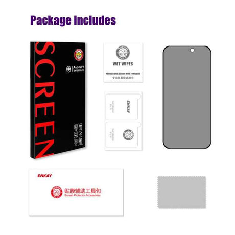 ENKAY Hat-Prince 28 Degree Anti-peeping Tempered Glass Full Screen Film