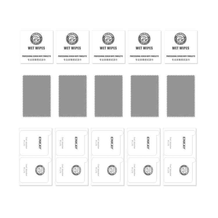 5pcs ENKAY Hat-Prince 28° Anti-peeping Tempered Glass Protector Full Screen Film