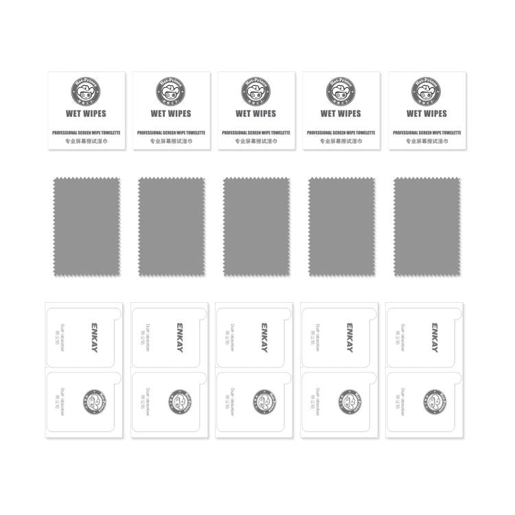 5pcs ENKAY Hat-Prince 28° Anti-peeping Tempered Glass Protector Full Screen Film