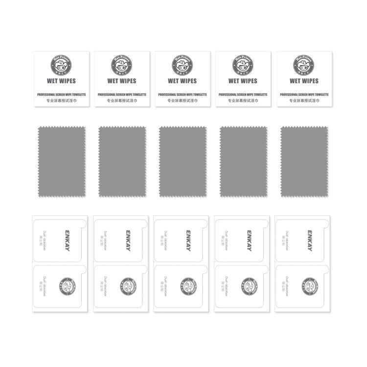 5pcs ENKAY Hat-Prince 28° Anti-peeping Tempered Glass Protector Full Screen Film