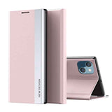 Side Electroplated Adsorption Leather Phone Case