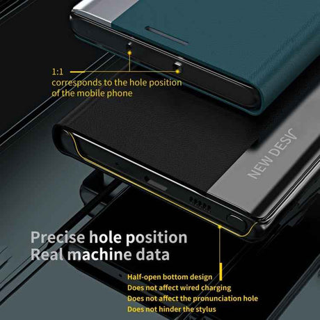 Side Electroplated Adsorption Leather Phone Case