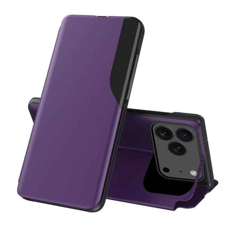 Side Display Flip Leather Phone Case
