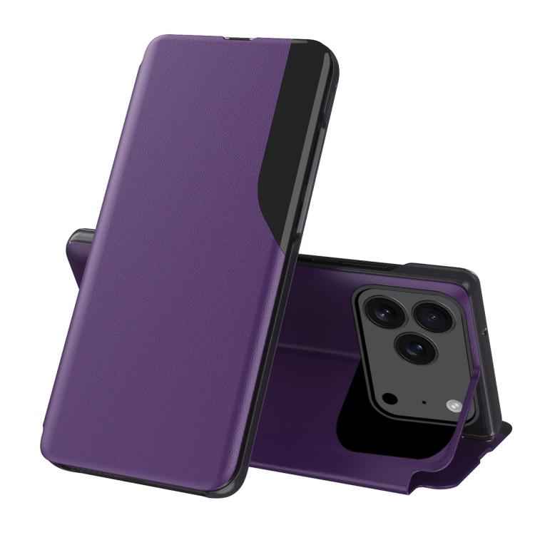 Side Display Flip Leather Phone Case