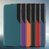 Side Display Flip Leather Phone Case