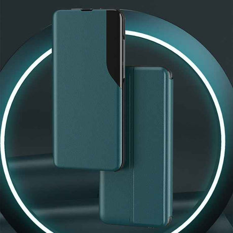 Side Display Flip Leather Phone Case