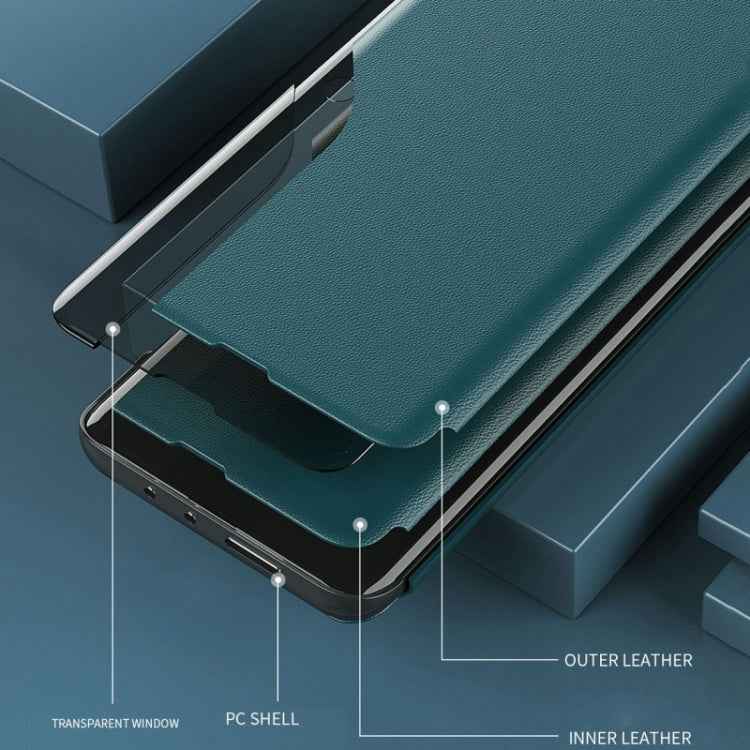 Side Display Flip Leather Phone Case