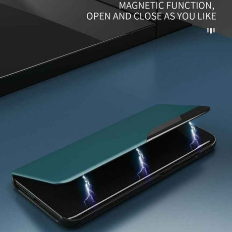 Side Display Flip Leather Phone Case