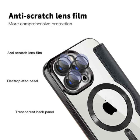 Shield MagSafe RFID Anti-theft Leather Phone Case