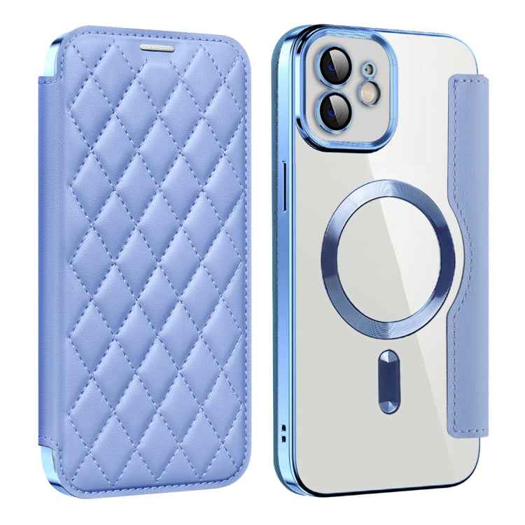 Shield Magsafe RFID Anti-theft Rhombus Leather Phone Case