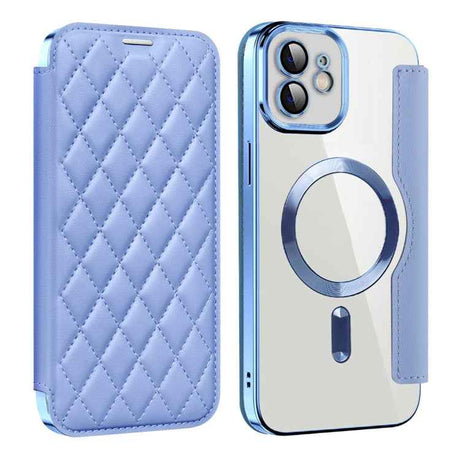 Shield Magsafe RFID Anti-theft Rhombus Leather Phone Case
