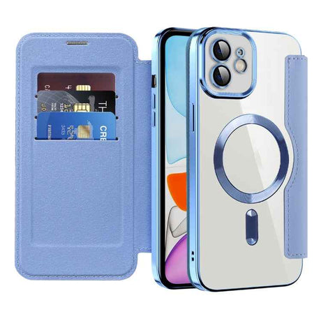 Shield Magsafe RFID Anti-theft Rhombus Leather Phone Case