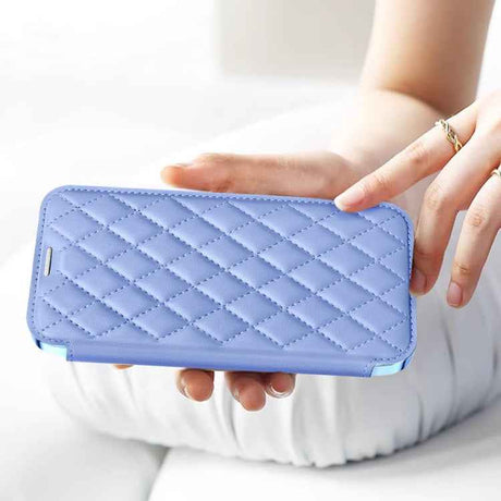 Shield Magsafe RFID Anti-theft Rhombus Leather Phone Case
