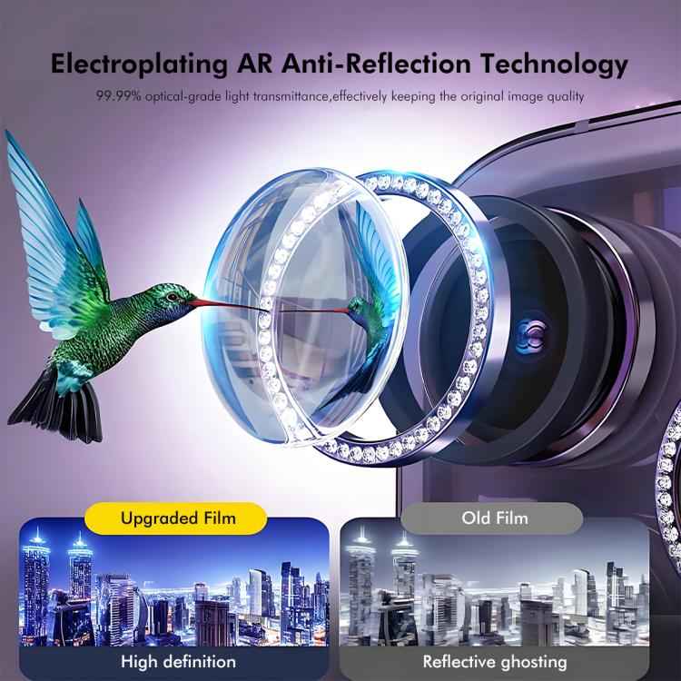 ENKAY AR Anti-reflection Individual Diamond Ring Camera Lens Glass Full Film