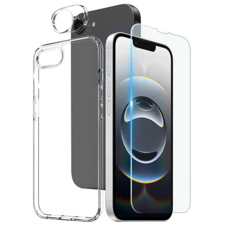 NORTHJO 3 in 1 TPU Phone Case with Screen Film and Lens Film