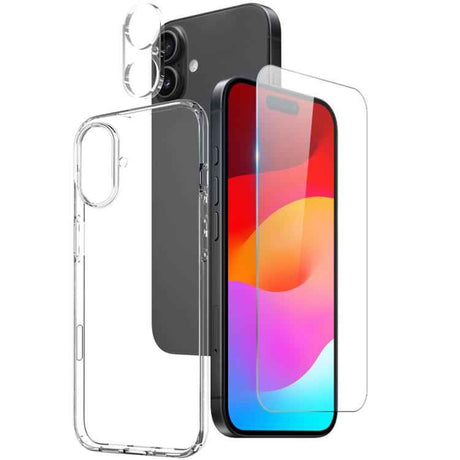 NORTHJO 3 in 1 TPU Phone Case with Screen Film and Lens Film