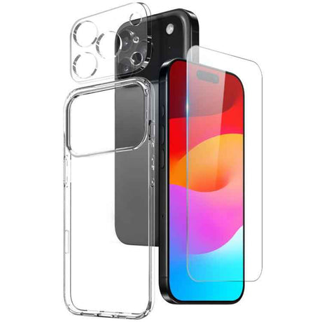 NORTHJO 3 in 1 TPU Phone Case with Screen Film and Lens Film