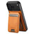 Suteni H15 MagSafe Oil Eax Leather Detachable Wallet Back Phone Case