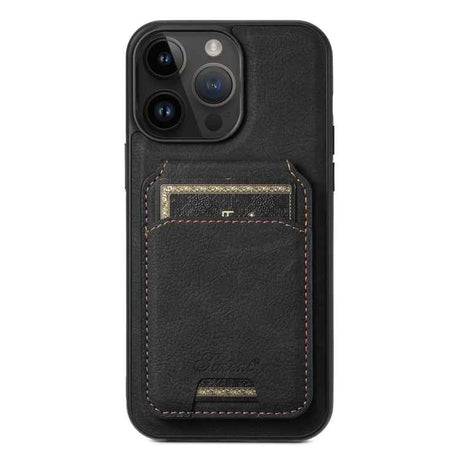 Suteni H16 Litchi Texture Leather Detachable Wallet Back Phone Case