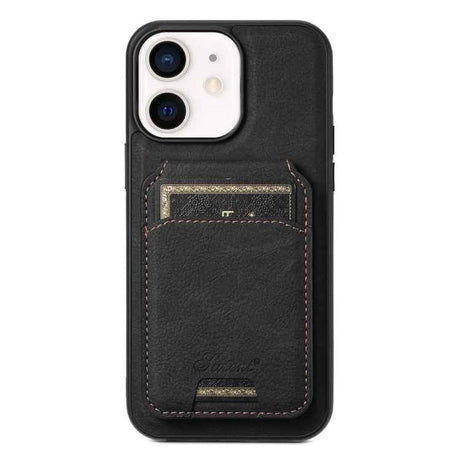 Suteni H16 Litchi Texture Leather Detachable Wallet Back Phone Case