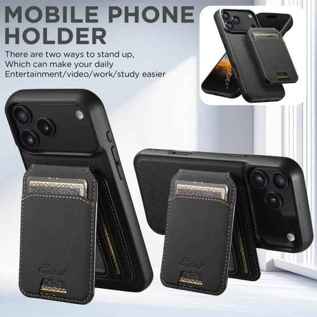 Suteni H16 Litchi Texture Leather Detachable Wallet Back Phone Case