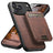 Suteni H16 Litchi Texture Leather Detachable Wallet Back Phone Case