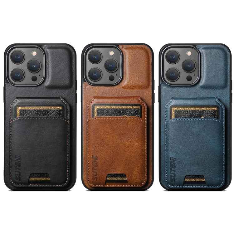 Suteni H02 Leather Wallet Stand Back Phone Case