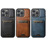 Suteni H02 Leather Wallet Stand Back Phone Case