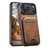 Suteni H02 Leather Wallet Stand Back Phone Case