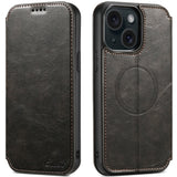 Suteni J05 Leather Magnetic MagSafe Phone Case