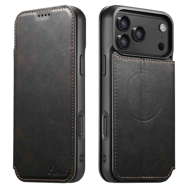 Suteni J05 Leather Magnetic MagSafe Phone Case