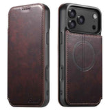 Suteni J05 Leather Magnetic MagSafe Phone Case