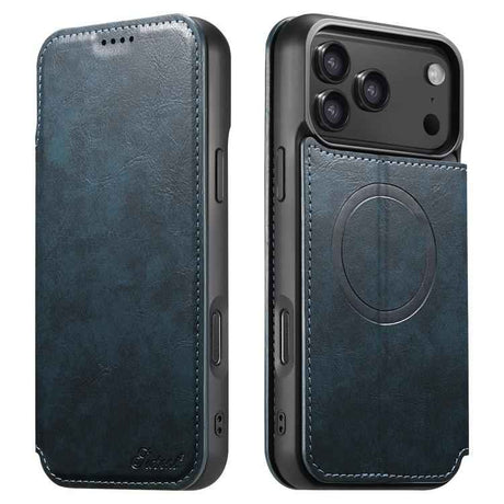 Suteni J05 Leather Magnetic MagSafe Phone Case