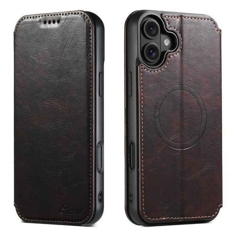 Suteni J05 Leather Magnetic MagSafe Phone Case