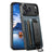 Suteni H13 Card Wallet Wrist Strap Holder PU Phone Case