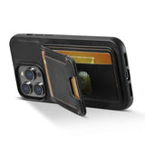 Suteni H03 Oil Wax Leather Wallet Stand Back Phone Case